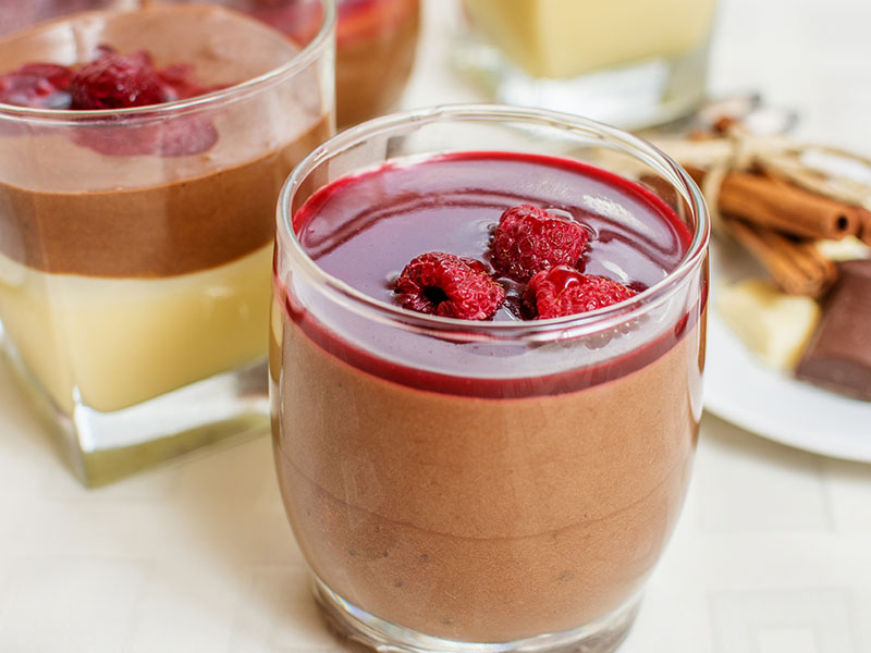 vişneli çikolata mousse