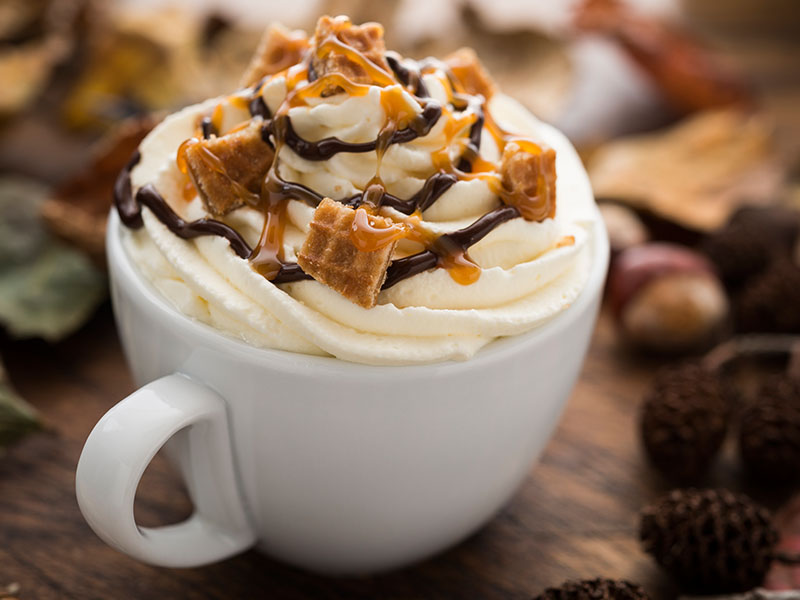 karamelli sıcak çikolata