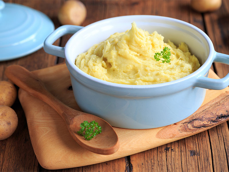 zeytinyağlı patates püresi