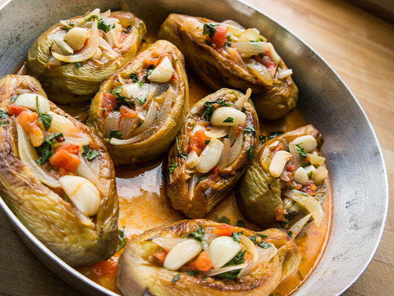 Patlıcanları Doldurma