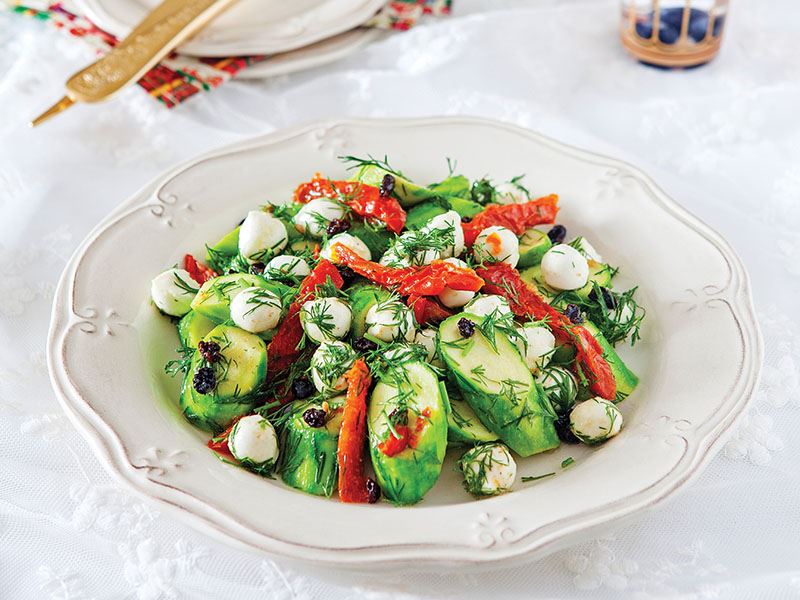 peynirli kabak salatası