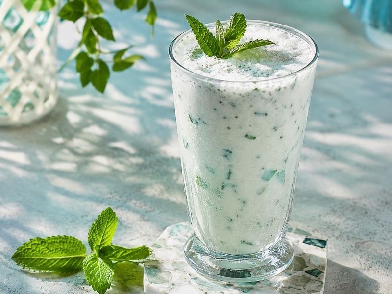 Taze Naneli Ayran Tarifi