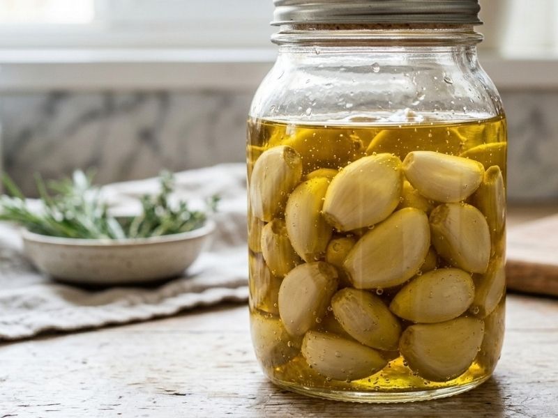 Zeytinyağı İçerisinde Sarımsak Muhafazası Ve Kullanım Detayları