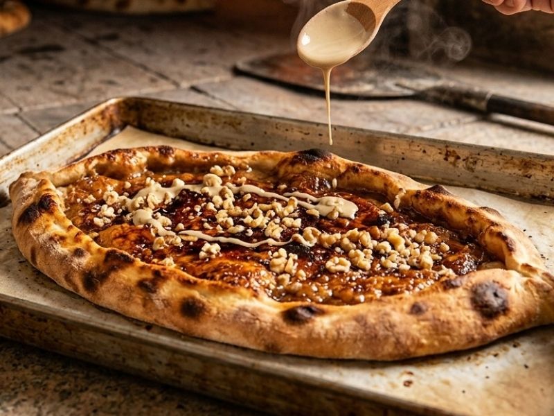 Çay Saatlerinin Tatlı Sürprizi: Fırında Tahinli Pide