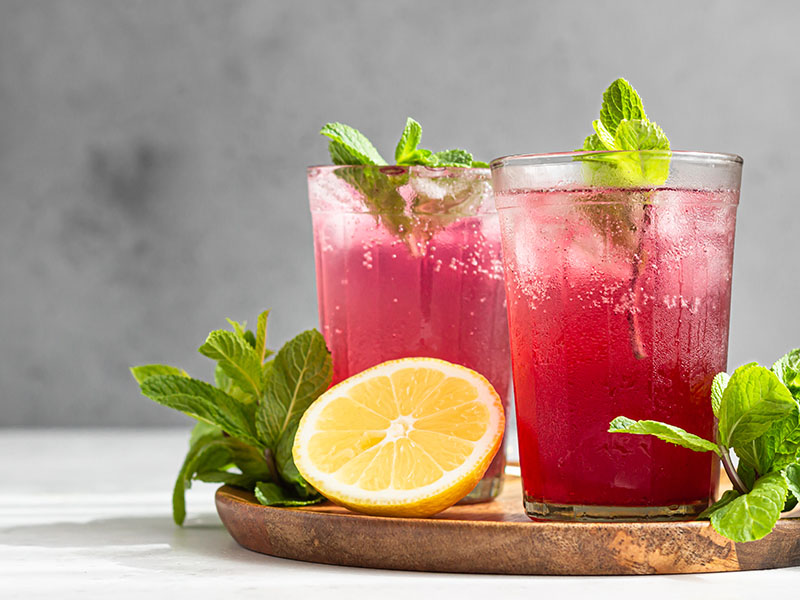 soğuk hibiskus çayı