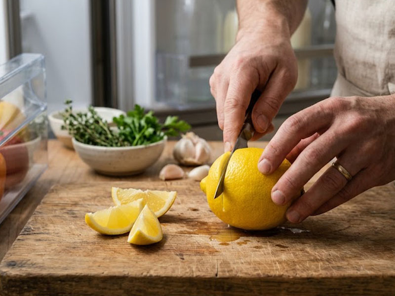 Limonu ihtiyacınız kadar kesin