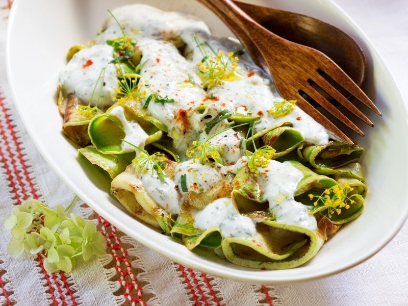 Kabaklı Yoğurtlu Meze