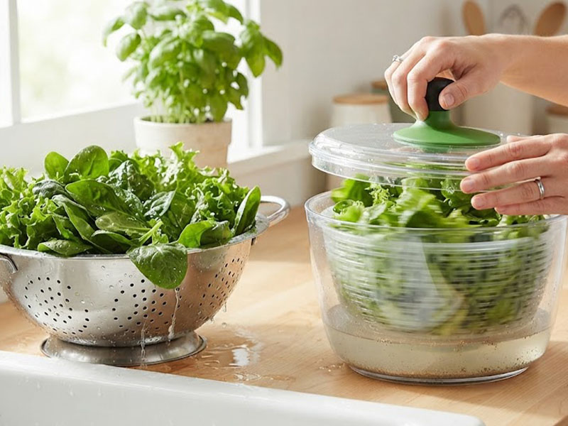 Salata Kurutucusuyla Son Temizlik
