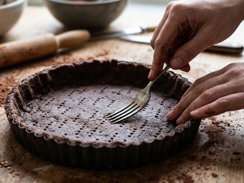 Hamurun Hazırlanması Ve Tart Kalıbına Yerleştirilmesi