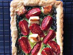 Ispanaklı ve pırasalı kiş