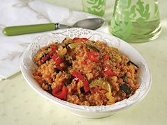 Sebzeli bulgur pilavı