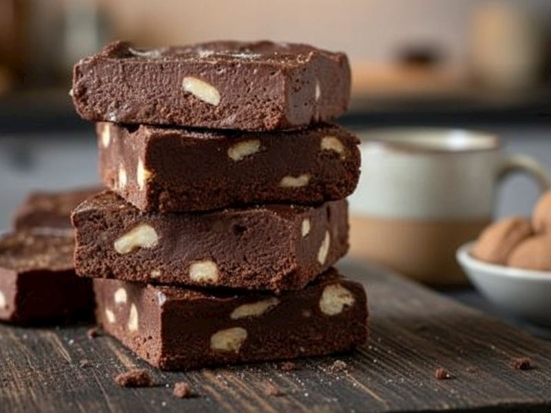 3 Malzemeli Ev Yapımı Çikolata Dilimleri