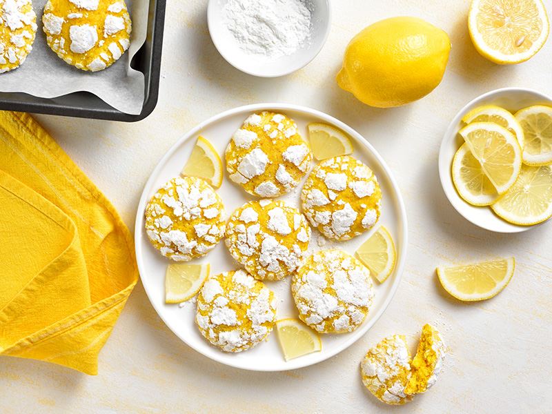 4 Malzemeli Limonlu Kurabiye Tarifi