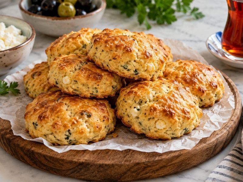 4 Malzemeyle Hazırlanan Kahvaltılık Çörek Tarifi