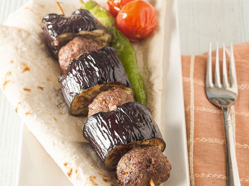 Air Fryer'da Patlıcan Kebap