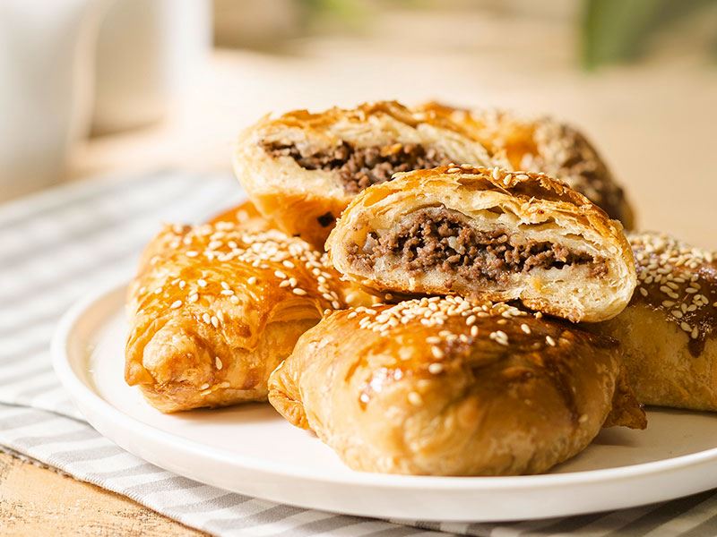 Air Fryer'da kıymalı mini poğaça