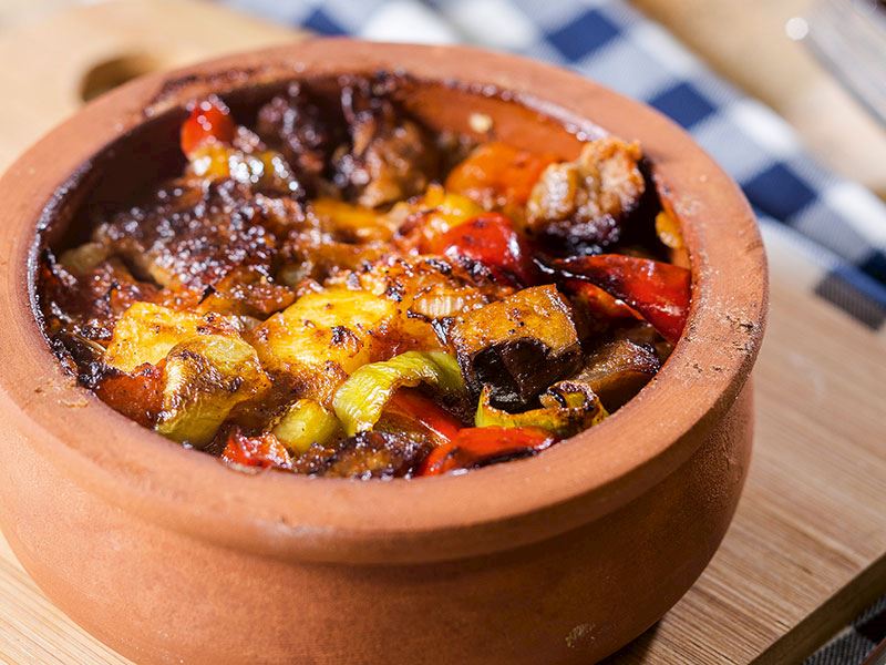Air Fryer'da sebzeli güveç