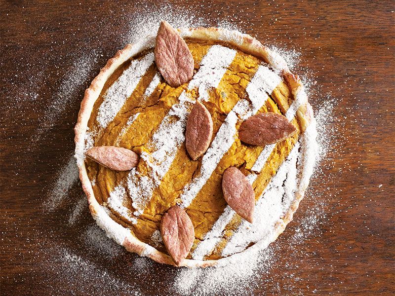 Baharatlı ve bal kabaklı tart