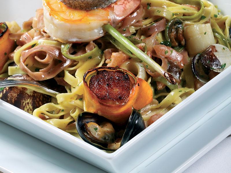 Balıklı tagliatelle