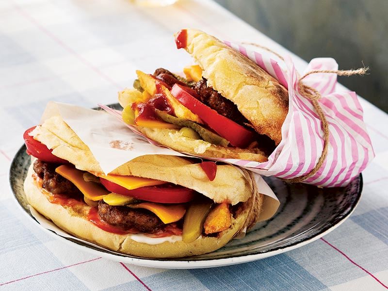 Bazlama und Fleischbällchen