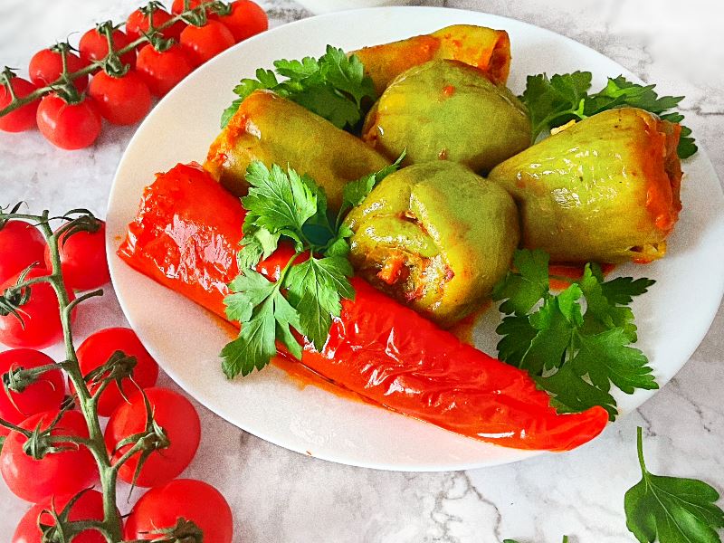 Kıymalı biber dolması