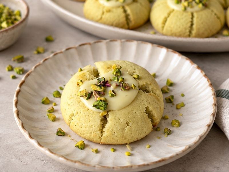 Bir Paket Puding Varsa Deneyin! Fıstıklı Kurabiye Tarifi