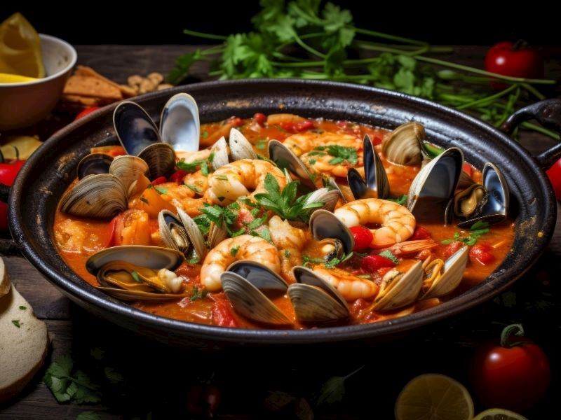  Cazuela de mariscos