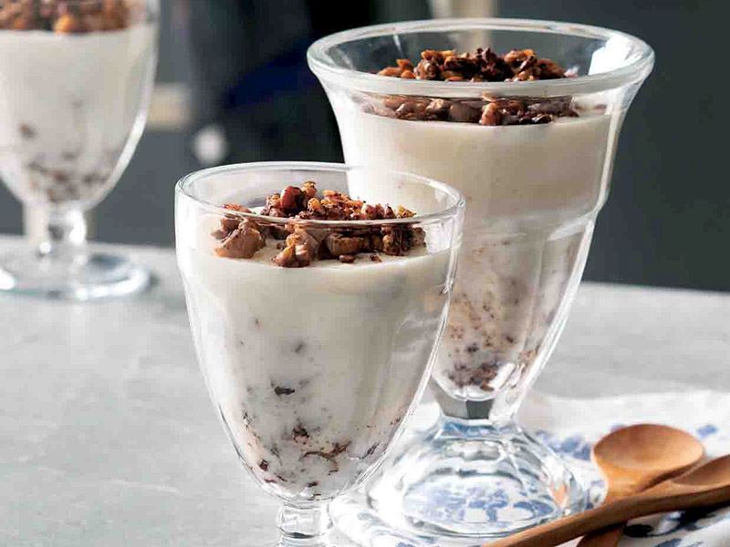 WALNUSSMILCH-DESSERT