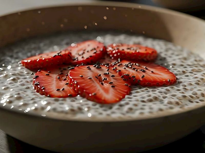 Chia Tohumlu Şekersiz Sütlaç Tarifi