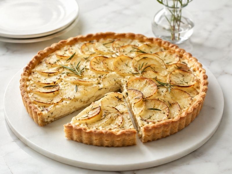 Çıtır Tabanlı Patatesli Tart Tarifi