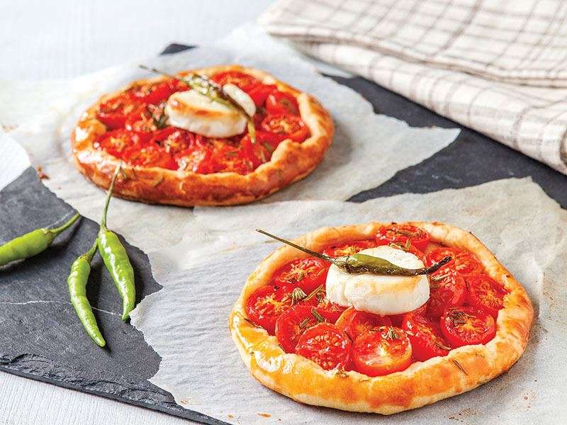 Domatesli mini galette
