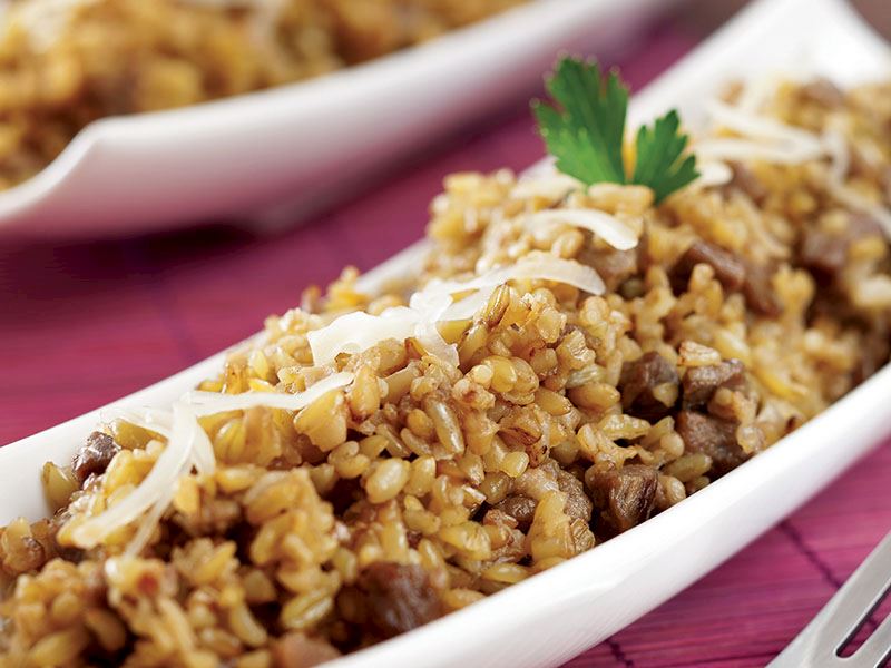 Etli Ve Zencefilli Firik Pilavı