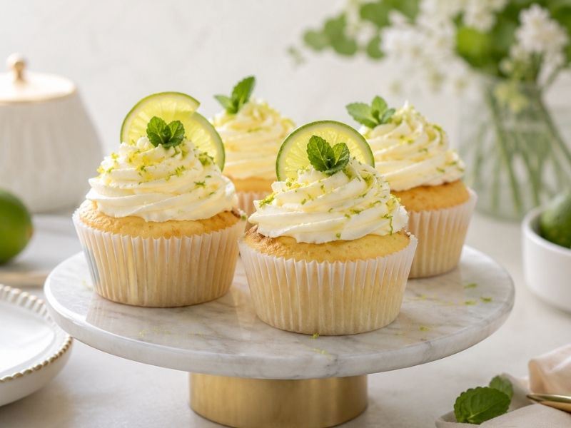 Ferah Aromalı Misket Limonlu Cupcake Tarifi