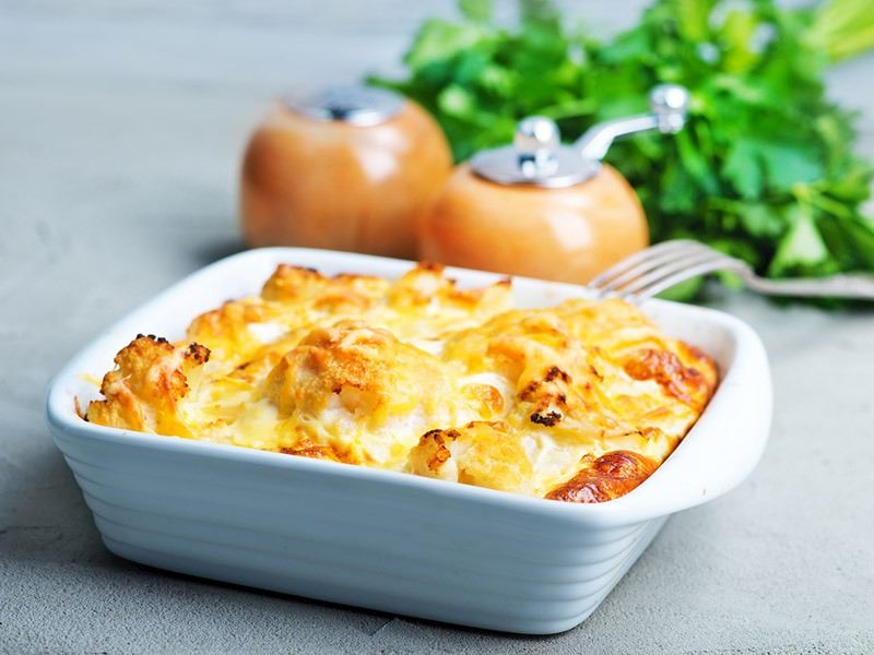 Fırında Beşamel Soslu Karnabahar