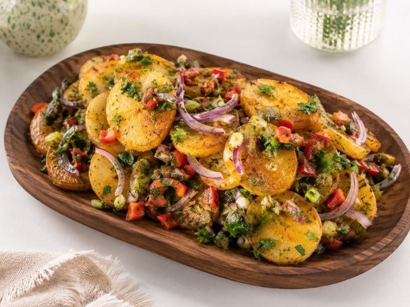 Fırında Çıtır Patates Salatası Tarifi