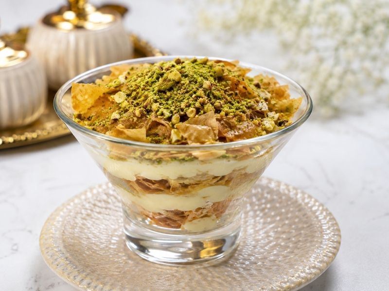 Fıstık Kremalı Çıtır Yufka Tatlısı Tarifi