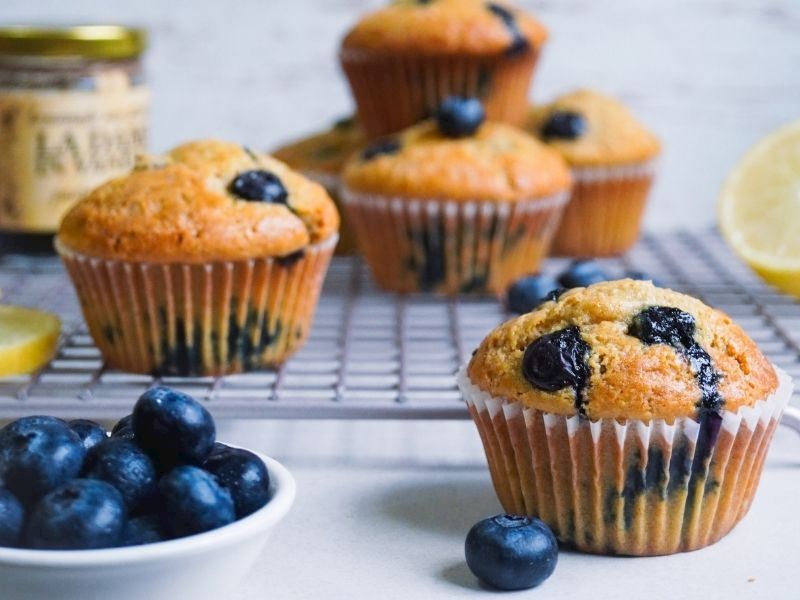 Glutensiz Yaban Mersinli Muffin