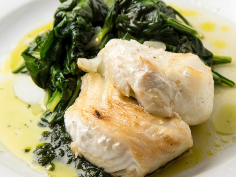 Ispanaklı levrek fileto