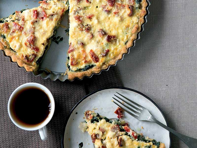 Ispanaklı ve lorlu tart