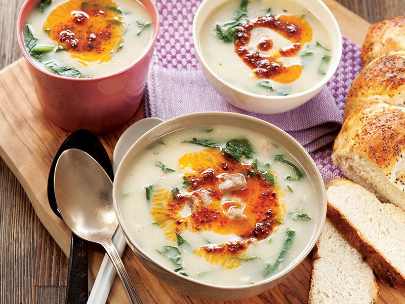 Ispanaklı ve nohutlu çorba