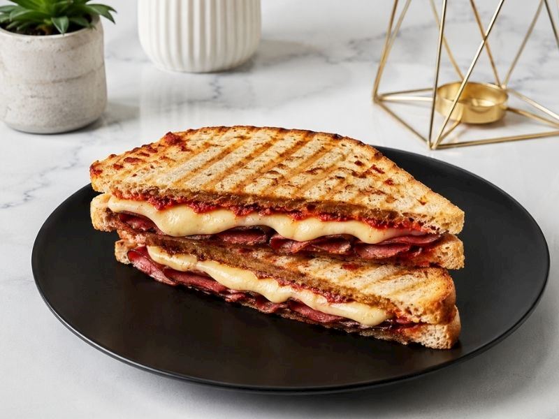 Kahvaltılık Pastırmalı Tost Tarifi
