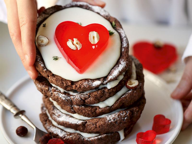 Kakaolu küçük tartlar