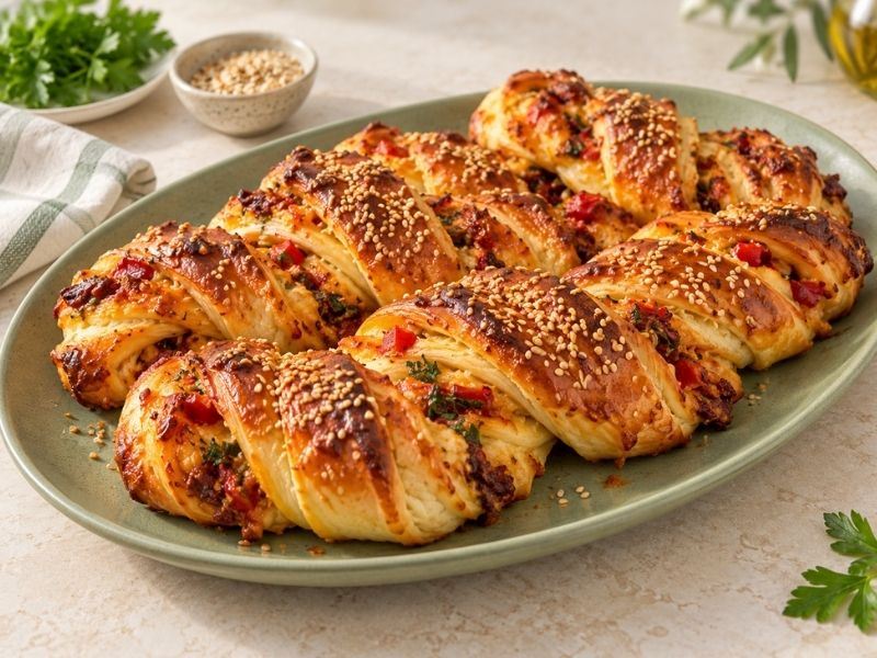 Kat Kat Kıvrık Poğaça Tarifi
