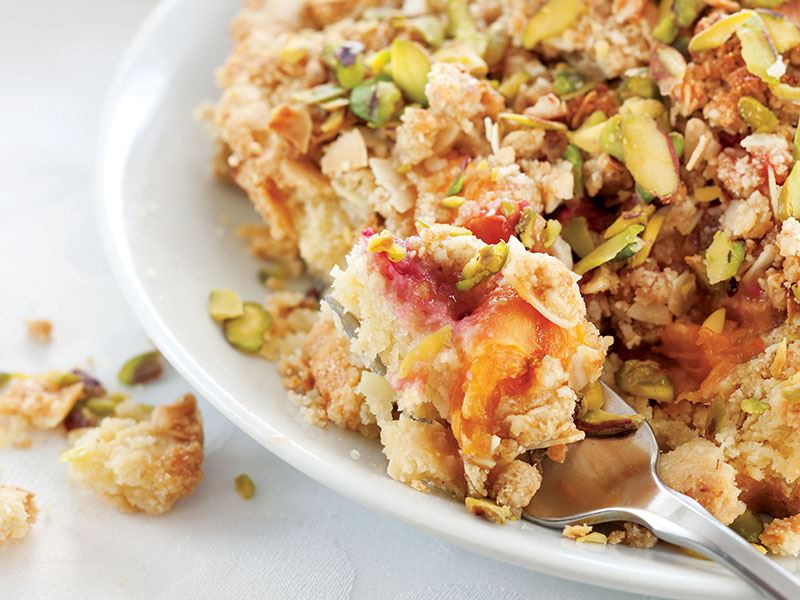 Kayısılı Ahududulu Marzipan Tart