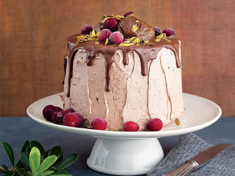 Kestaneli yaş pasta