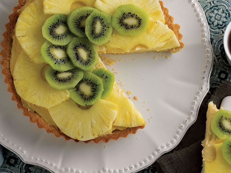 Kivili ve ananaslı tart