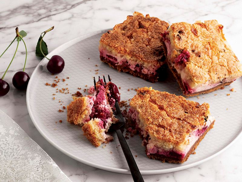 Kurabiye hamurlu cheesecake barları