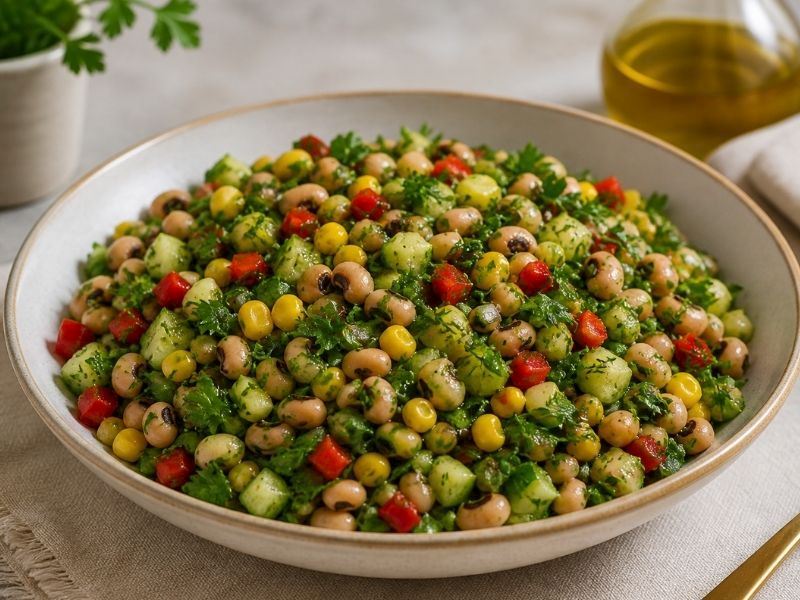 ZEYTİNYAĞLI KURU BÖRÜLCE SALATASI TARİFİ