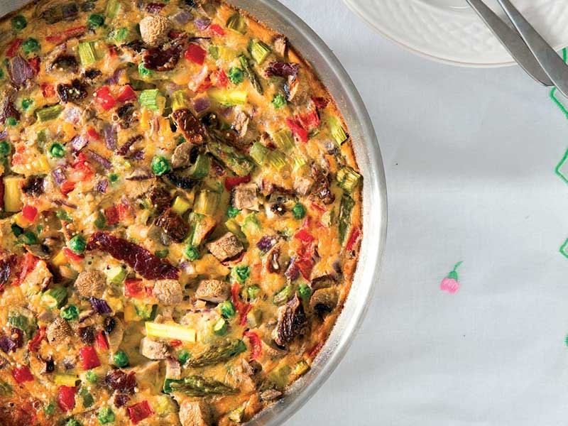 Kuşkonmazlı fritata