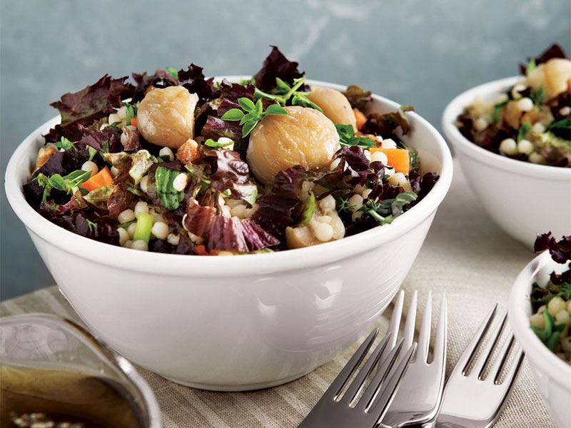 Kuskuslu kestane salatası